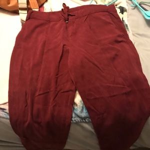 Red Old Navy tie pants